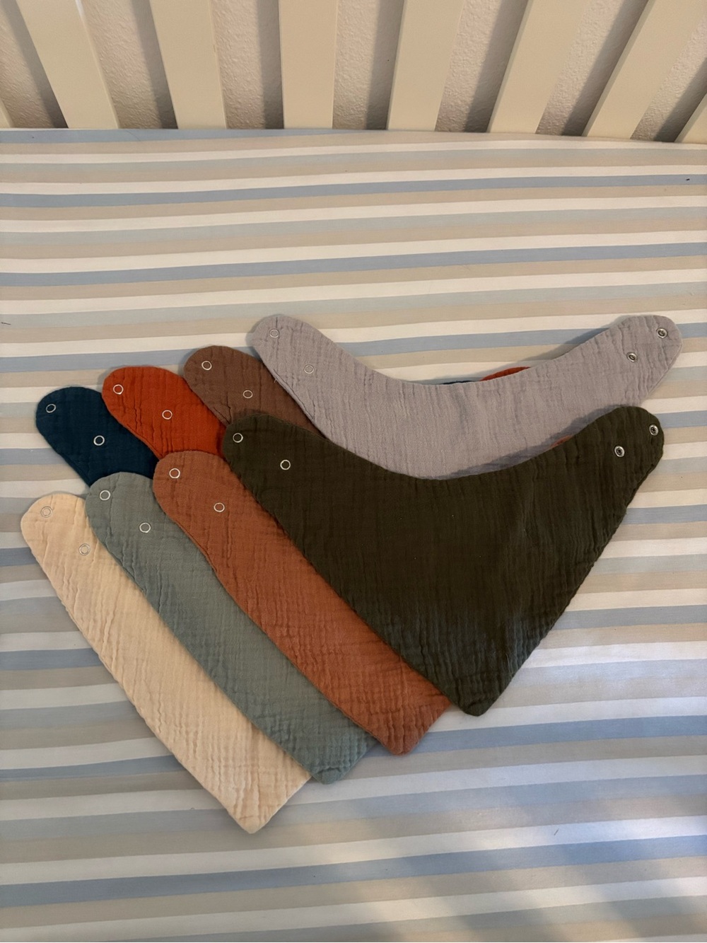 Cotton Bandana Baby Bibs - Multi Color Set